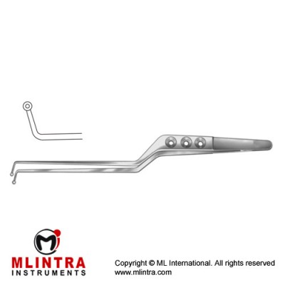 Samii Tumor Grasping Forcep Bayonet Shaped Stainless Steel, 24 cm - 9 1/2" Tip Size 3.0 mm Ø Samii Tumor Grasping Forcep Bayonet Shaped Stainless Steel, 24 cm - 9 1/2" Tip Size 3.0 mm Ø